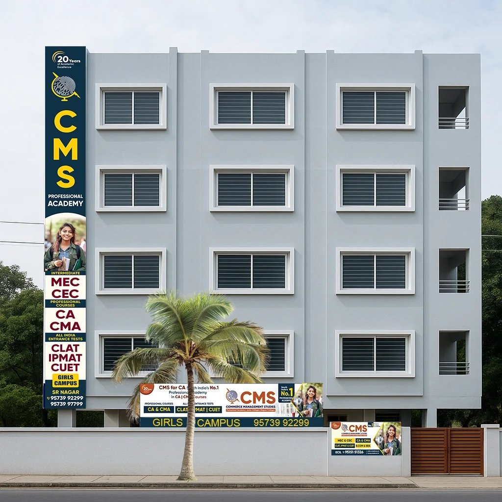 CMS Commerce Junior College SR Nagar Girls Campus Building